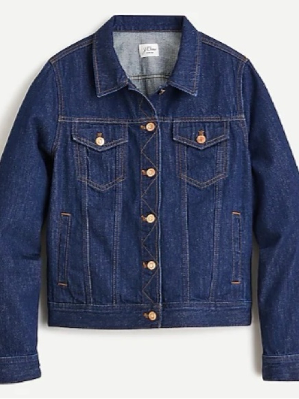 J. Crew Indigo Denim Jacket with Contrast Stitching